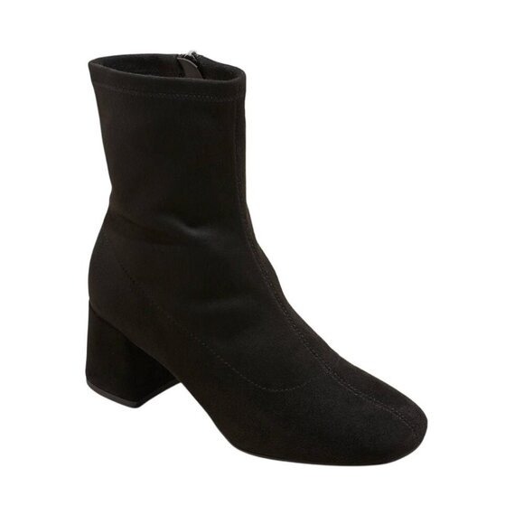 NWT A New Day Womens Dolly Ankle Boots 88098511 Black 7.5M - Picture 1 of 7